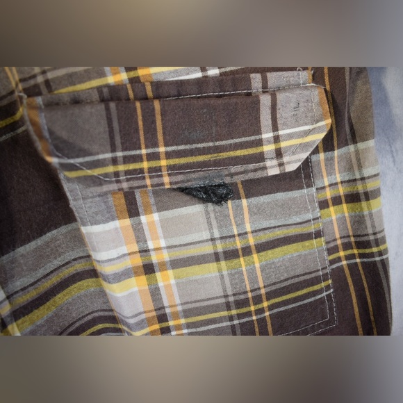 Vintage Bugle Boy Plaid Bermuda 90's Flat Front Shorts Size 38 - Picture 3 of 4